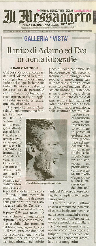 Il Messagero 11.8.2009