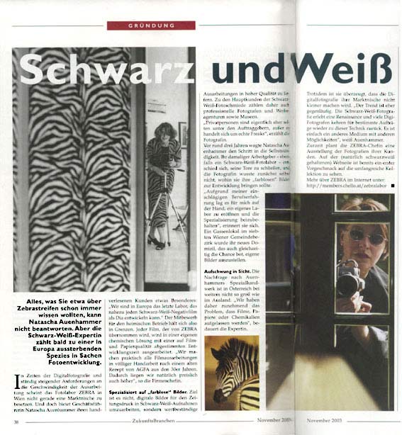 Zukunftsbranchen November 2003