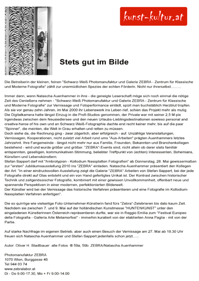 Kunst Kultur Wien Oliver Stadlbauer